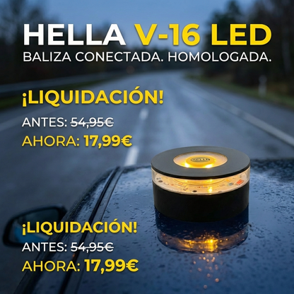¡Último día! ¡80% de descuento por Navidad! Baliza V16 | 2ª GENERACION Geolocalización DGT 3.0 | Luz de Emergencia Coche Homologado DGT | SIM y Datos Pagados hasta 2038